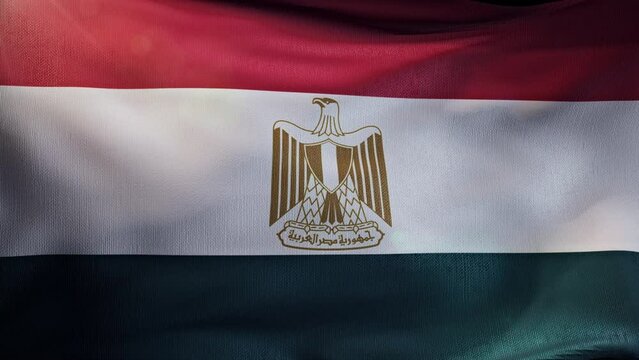 Beautiful waving Egypt flag background. Patriotic Egypt background	
