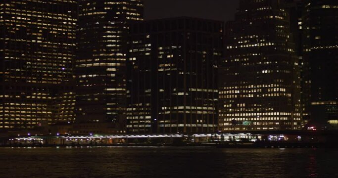 Ambulance New York Night FDR Highway Cars Manhattan Pan