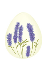 Lavender paint on Easter egg