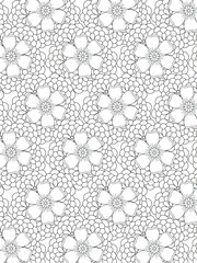 vector pattern. 
Beautiful black and white illustration for adult coloring book with rectangle abstract linear tribal pattern