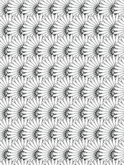 vector pattern. 
Beautiful black and white illustration for adult coloring book with rectangle abstract linear tribal pattern