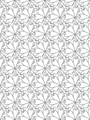 vector pattern. 
Beautiful black and white illustration for adult coloring book with rectangle abstract linear tribal pattern