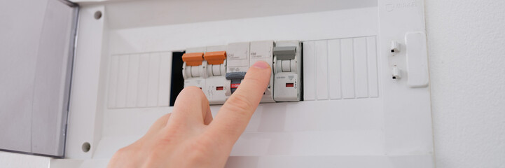 Electrical fuse for manual switch. Electricity meters