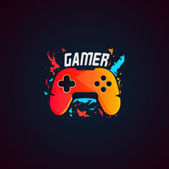gamer logo, gaming logo, xbox joystic, gamepad logo, vector stock