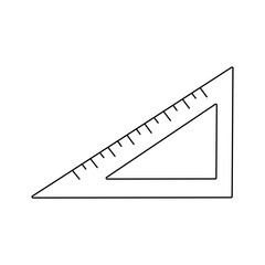 Triangular ruler stationery