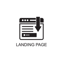 landing page icon , marketing icon