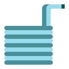 wort chiller flat icon