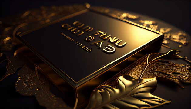 Luxury Golden  Image created with Generative AI technology