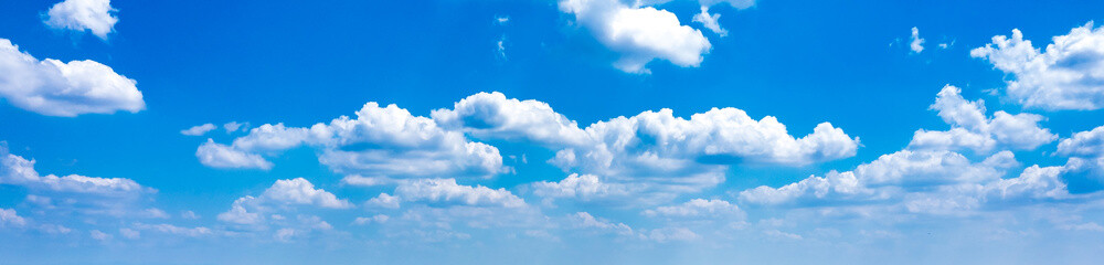 Naklejka na ściany i meble blue sky panorama cloud Helicopter shot
