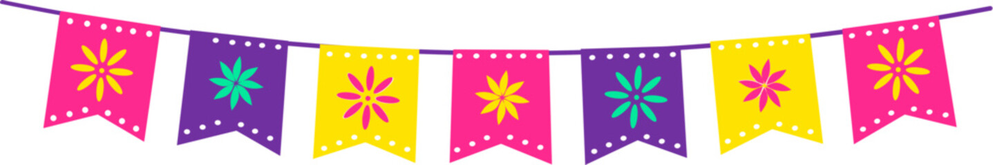 Cinco de mayo bunting element