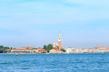 Naklejka premium Venice, Italy. Panorama of Venice, island of San Giorgio Maggiore
