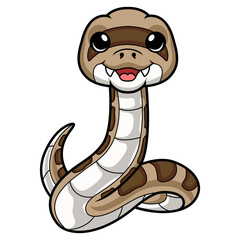 Fototapeta premium Cute happy gopher snake cartoon