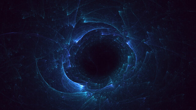 Fototapeta 3D rendering abstract fractal light background