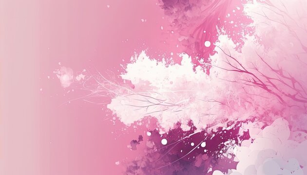 Beautiful Designer Seasonal Background with Pastel pink Color Hue Spring Modern Wallpaper Template with Vibrant Hues and Stunning Scenery for Presentation, Ad, and All Applications (generative AI)