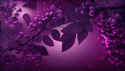 Beautiful Designer Seasonal Background with Plum purple Color Hue Spring Modern Wallpaper Template with Vibrant Hues and Stunning Scenery for Presentation, Ad, and All Applications (generative AI)