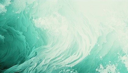 Beautiful Designer Seasonal Background with Seafoam Color Hue Spring Modern Wallpaper Template with Vibrant Hues and Stunning Scenery for Presentation, Ad, and All Applications (generative AI)