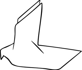 Paper dove sketch vector illustration art