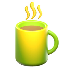 cup of tea ramadan 3d illustration