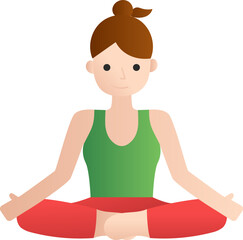 Relaxation flat Illustration. Healthy concept