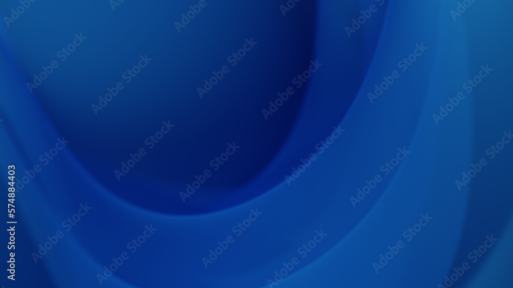 Aufkleber abstract background template with distorted, flowing and twisting colorful blue geometry. 3d illustr