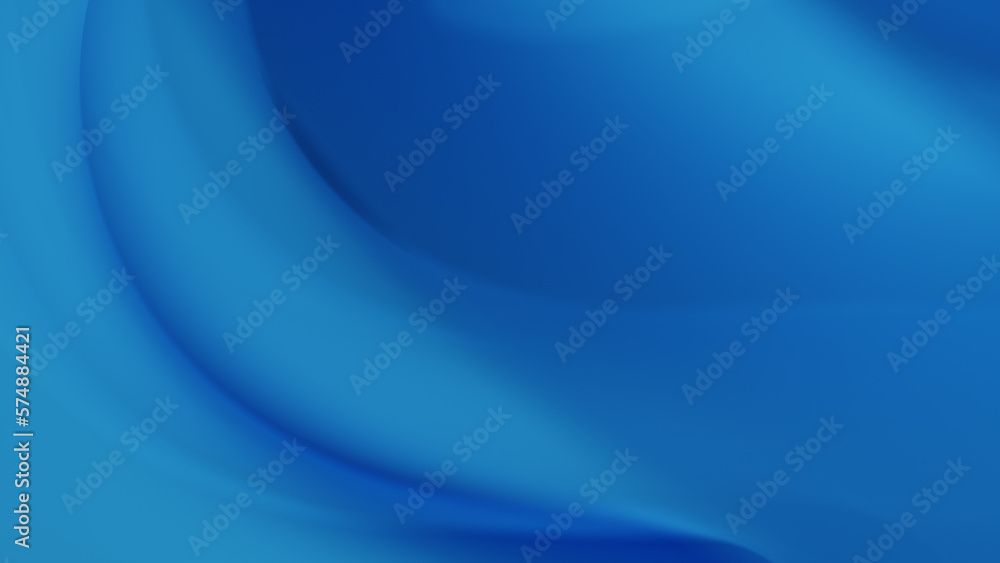 Poster abstract background template with distorted, flowing and twisting colorful blue geometry. 3d illustr