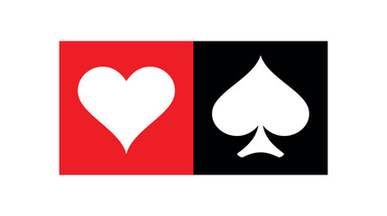 A set of card suits. A symbol of a deck of playing cards or gambling games (poker, bridge). Four card suits: spades, hearts, diamonds and clubs.