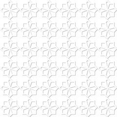 islamic embossed geometric seamless pattern