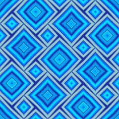 Geometric pattern with beautiful blue gradient with noise texture.