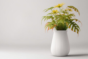 plant vase mockup. Generative AI