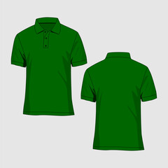 Polo T-shirt Mockup Vector Image And Illustration