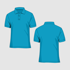 Polo T-shirt Mockup Vector Image And Illustration