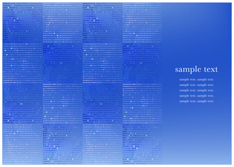 青色のキラキラしたホログラム格子柄背景