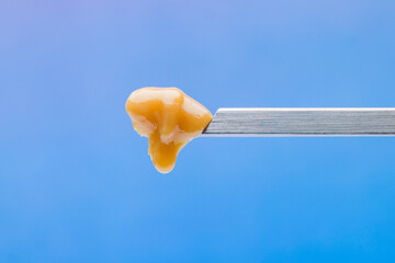 Live Flower Rosin with a gradient background