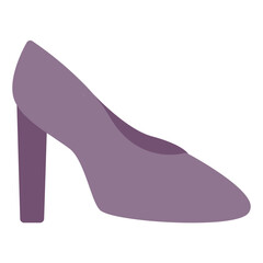 High heel flat icon