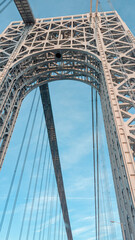 George Washington Bridge, New York. Close up.