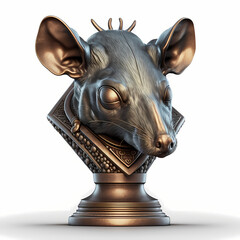 Trophy With Rat/Mouse Design. Generative AI