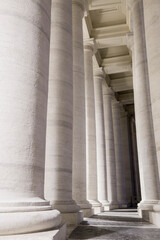 Columns in Vatican City in Rome, Lazio in Italy.