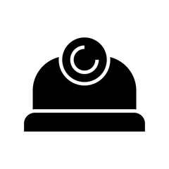 hard hat icon or logo isolated sign symbol vector illustration - high quality black style vector icons
