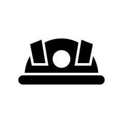 hard hat icon or logo isolated sign symbol vector illustration - high quality black style vector icons
