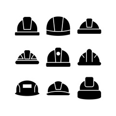 hard hat icon or logo isolated sign symbol vector illustration - high quality black style vector icons
