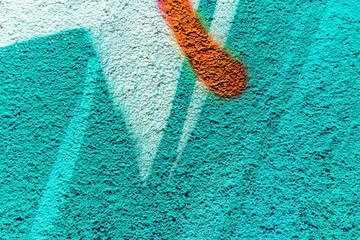 original graffiti, aerosol spray decoration pattern on the city wall, urban modern culrure wallpaper