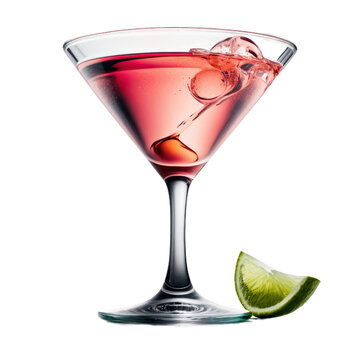 a cosmopolitan cocktail drink, transparent background png