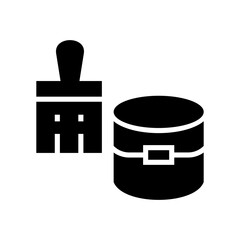 paint icon or logo isolated sign symbol vector illustration - high quality black style vector icons
