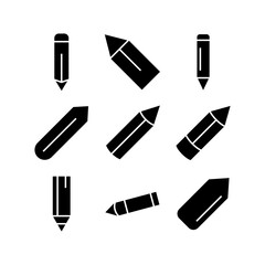 pencil icon or logo isolated sign symbol vector illustration - high quality black style vector icons
