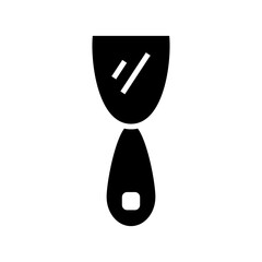 putty knife icon or logo isolated sign symbol vector illustration - high quality black style vector icons
