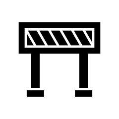 road barrier icon or logo isolated sign symbol vector illustration - high quality black style vector icons
