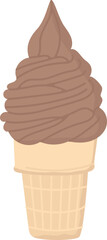 Soft serve flat illustration