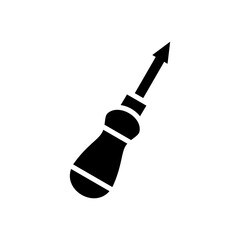 screwdriver icon or logo isolated sign symbol vector illustration - high quality black style vector icons
