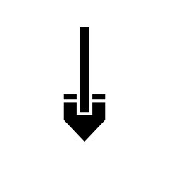 shovel icon or logo isolated sign symbol vector illustration - high quality black style vector icons
