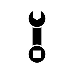 spanner icon or logo isolated sign symbol vector illustration - high quality black style vector icons
